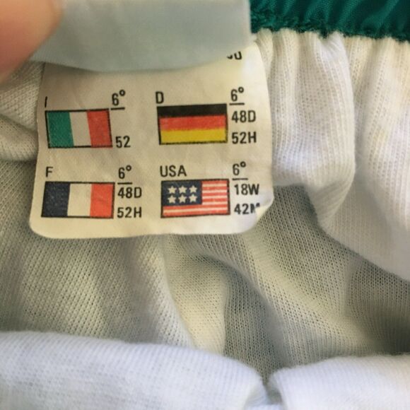 Ellesse Pants Unisex Sz 18W/42M Vintage Blue Lined Windbreaker Jogger Track - Picture 10 of 12